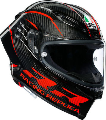 AGV Pista GP RR Multi Full Face Helmet with Pinlock DOT / ECE 22.05 1450gr Scuderia Carbon/White/Red 216031D2MY-001