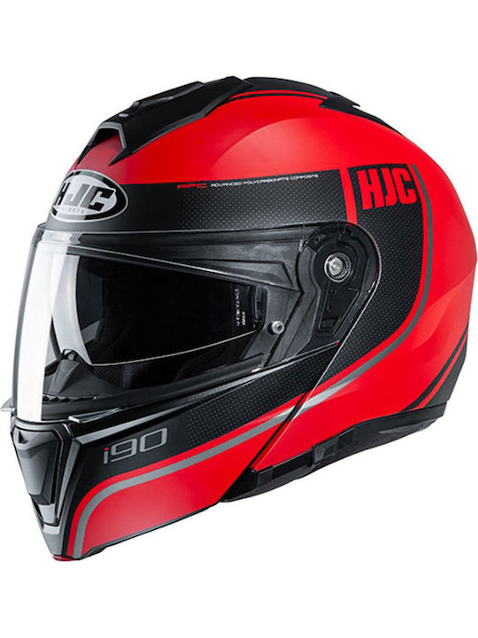 HJC i90 Davan Flip-Up Helmet with Pinlock and Sun Visor ECE 22.05 1720gr MC1SF