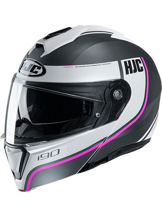 HJC i90 Davan Flip-Up Helmet with Pinlock and Sun Visor ECE 22.05 1720gr MC8SF