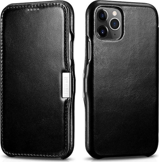 iCarer Vintage Folio Book Δερμάτινο Μαύρο (iPhone 11 Pro Max)