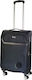 Diplomat Medium Travel Suitcase Fabric Black wi...