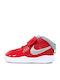 Hustle Team Hustle D 9 Auto TD Kids Sports Shoes Basketball with Hoop & Loop Closure University Red / Metallic Silver