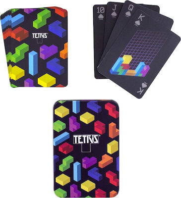 Paladone Tetris Spielkarten Schwarz In Metallbox PP5553TT