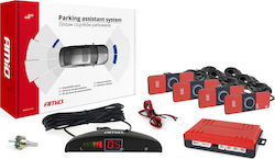 AMiO Car Parking System with Screen and 4 Sensors in Black Colour Z