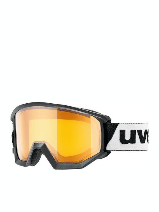 Uvex Athletic Lasergold Lite S1 Masca de schi și snowboard Pentru adulți Alb cu Lentilă Cu oglindă în culoarea Portocaliu