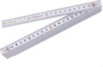 Inter 50700002 Plastic Folding Ruler 2m