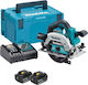 Makita DHS782PT2J Circular Saw Brushless 18V 2x5Ah with Dust Extraction System