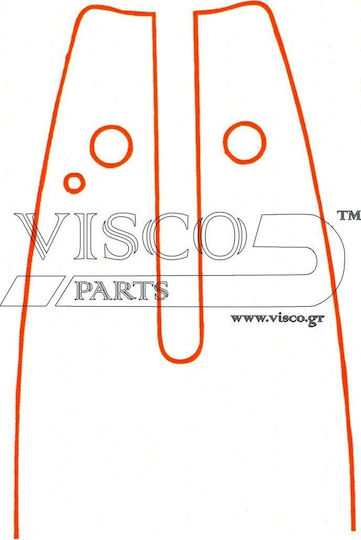 Visco Parts 14 SW-43SR Lame pentru drujbe 35cm (14") pentru lanț cu Pas 3/8", Grosimea dintelui .043"-1.1mm & Numărul de dini 50E cu Granazi