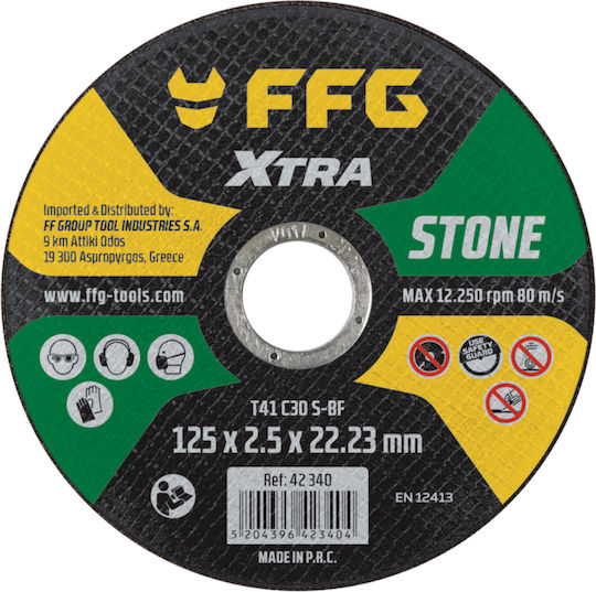 FFG Marble Cutting Disc Cutting Disc Construction Materials Hole Diameter 125mm 1pcs