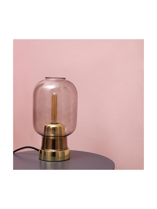 Normann Copenhagen Amp Glass Table Lamp with Gold Base