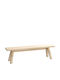 4 You Dining Room Bench with Wooden Surface Brown 170x36x46cm