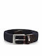 New Adan 3.5 Elastic Men's Belt Leather Knitted Navy Blue