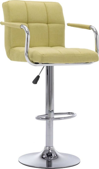 Hocker Bar mit Rückenlehne & Höhenverstellbar Grün 53x52x92cm