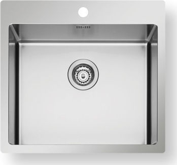 Asil AS 383 Drop-In Inox Μ54xΠ50cm Silver