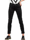 Lee Elly Women's High-waisted Cotton Trousers in Slim Fit Black