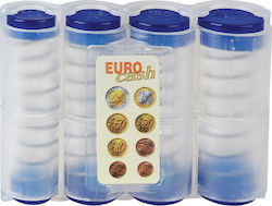 Πλαστική Κερματοθήκη Φορητή με 8 Θέσεις Eurocash