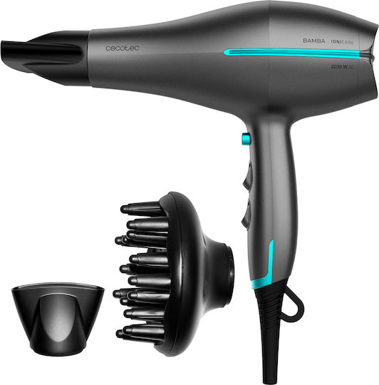 Cecotec Bamba Ionicare 5300 Πιστολάκι Μαλλιών Turbo με Φυσούνα 2200W