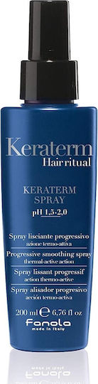 Fanola Keraterm Progressive Smoothing Spray Hair Lotion for Smoothing with Keratin 200ml
