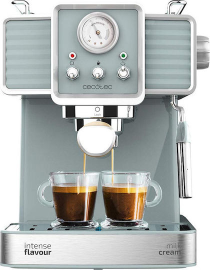 Cecotec Power Espresso 20 Tradizionale Automatic Espresso Machine 1350W Pressure 20bar Light Blue