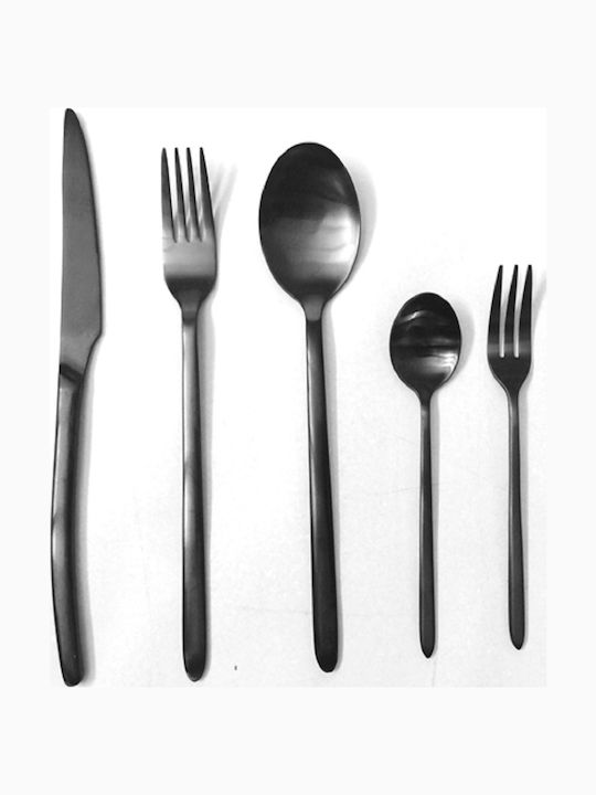 Dinox Cuba Cutlery Set Stainless Black Matte 30pcs