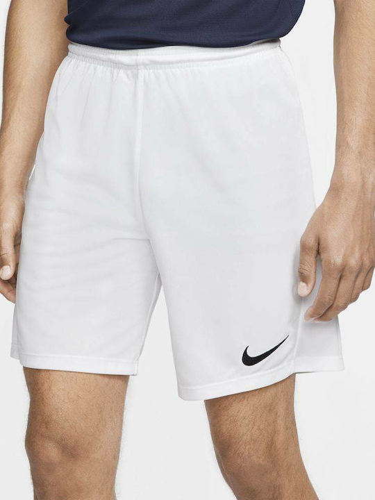 Nike Dry Park III Αθλητική Ανδρική Βερμούδα Dri-Fit Λευκή