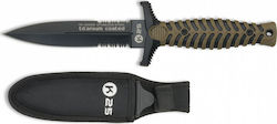 K25 Knife Survival Khaki with Blade made of Stainless Steel in Sheath