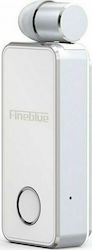 Fineblue F2 Pro In-ear Bluetooth Handsfree Ακουστικό Πέτου Λευκό