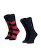 Tommy Hilfiger Ανδρικές Κάλτσες Πολύχρωμες 2Pack