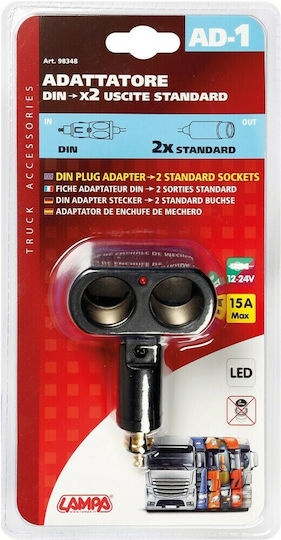Lampa Adaptor pentru brichetă Priza auto 12V - 24V