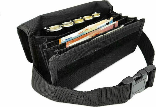 Metal Waiter Waist Bag With 5 Coin Box Slots 22.5x6.5x11cm Eurocash PW 5