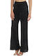 Only Women's High-waisted Fabric Trousers Black