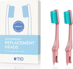 Tio Care Replacement Heads Zahnbürste Weich Rosa 2Stück