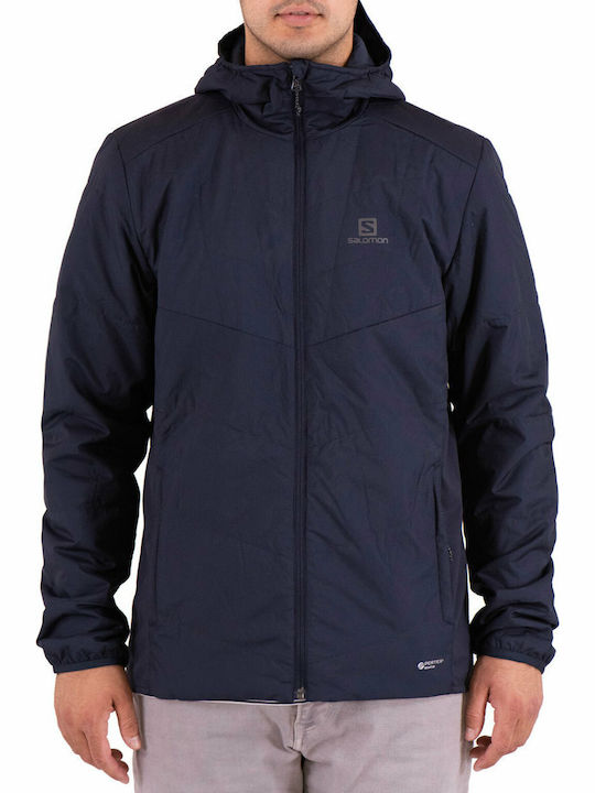 Salomon Hiking Drifter Mid Winter Jacke Marineblau