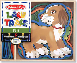 Melissa & Doug Animal Ταιριάζοντας τις Κλωστές made of Wood for 36++ Months