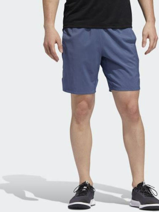 Adidas 3 Stripes 4krft Tech Woven Pantaloni scurți sport bărbați Albastru