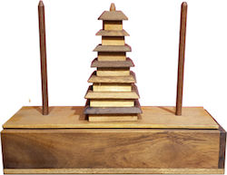 Holzpuzzle Logic Pagode (Hanoi Turm) Spezial