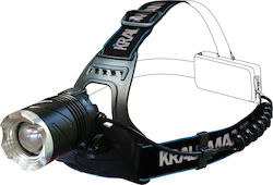 Krausmann LT40140 Στεγανός Επαναφορτιζόμενος Φακός Κεφαλής LED 300lm