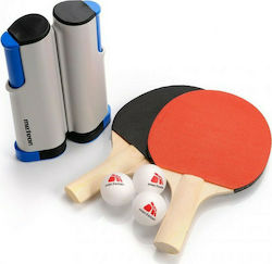 Meteor Rollnet Ping Pong Racket Set for Beginner Players