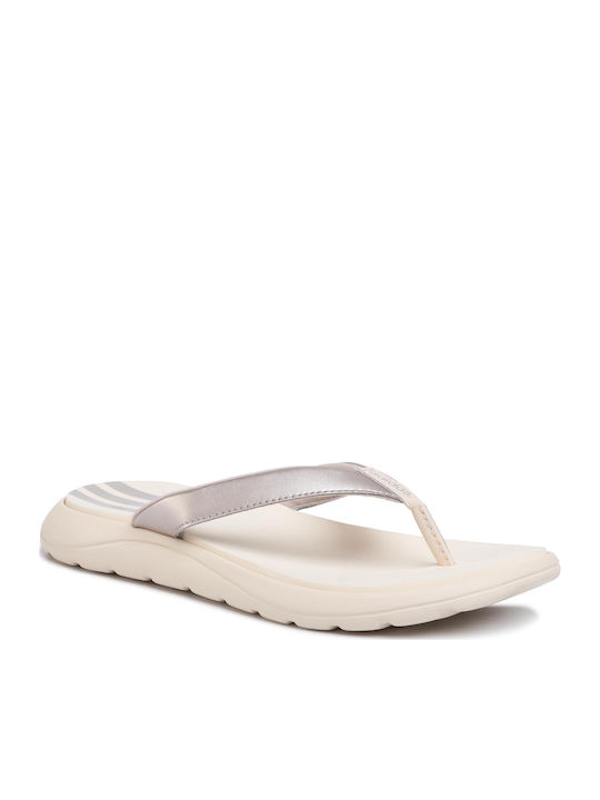 Comfort Women's Flip Flops Silver