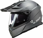 LS2 Pioneer Evo MX436 Solid Matt Titanium Motorradhelm Ein-Aus ECE 22.05 1350gr 40436 20 07