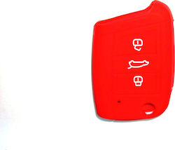Θήκη Κλειδιού από Σιλικόνη με 3 κουμπιά για Seat / Skoda / VW