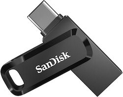 Sandisk Ultra Dual Drive Go 256GB USB 3.1 Stick with connection USB-A & USB-C Black