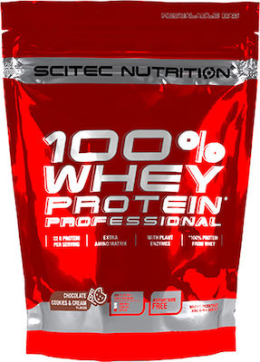 Scitec Nutrition 100% Whey Professional Whey Protein with Flavor White Chocolate Strawberry 500gr