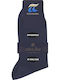 Pournara Herren Einfarbige Socken Blau 1Pack