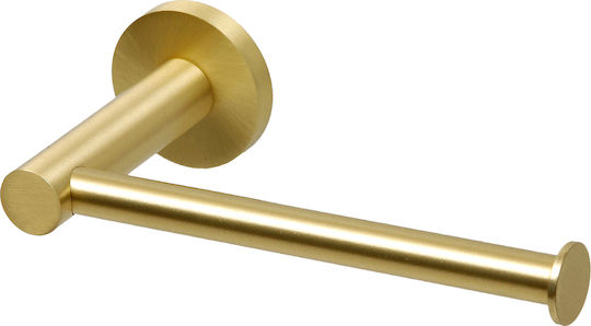 Pam & Co Wall Mounted Paper Holder Brushed Gold