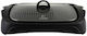 Elekom with Glass Tabletop Electric Grill Grill and Smooth Plate 1800W with Lid and Adjustable Thermostat 40cmx30cmcm