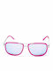Italia Independent Men's Sunglasses with Pink Metal Frame and Gray Lens 0071.018.000