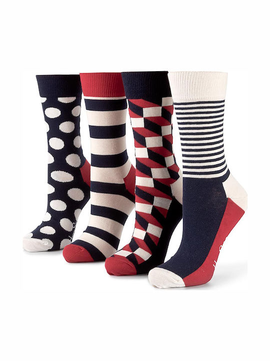 Happy Socks Big Dot Gift Box Ανδρικές Κάλτσες με Σχέδια Πολύχρωμες 4Pack