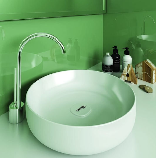 Olympia Metamorfosis Επικαθήμενος Νιπτήρας Πορσελάνης 45x45x14cm Λευκός Olympia Metamorfosis Επικαθήμενος Νιπτήρας Πορσελάνης 45x45x14cm Λευκός