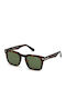 Tom Ford Dax Male Sunglasses with Brown Tartaruga Horn-Rimmed Frame and Green Gradient Lens